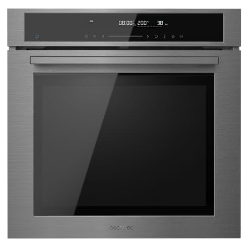 Cecotec Horno Integrable 60cm Bolero Hexa SM406000 Line A+. 2900W, 72L, 12 Funciones, Piedra para Pizza, Steam Assist, Steam EasyClean, Modo Eco y Defrost, Electronic Timer