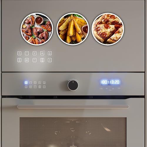 Cecotec Horno Integrable Multifunción 60cm Bolero Hexa AF316000 Glass Grey A 3400W, 81L Capacidad, 11 Funciones con Airfryer Master, Pizza Master, Steam Asisst, Steam EasyClean, 3D Cooking, Defrost