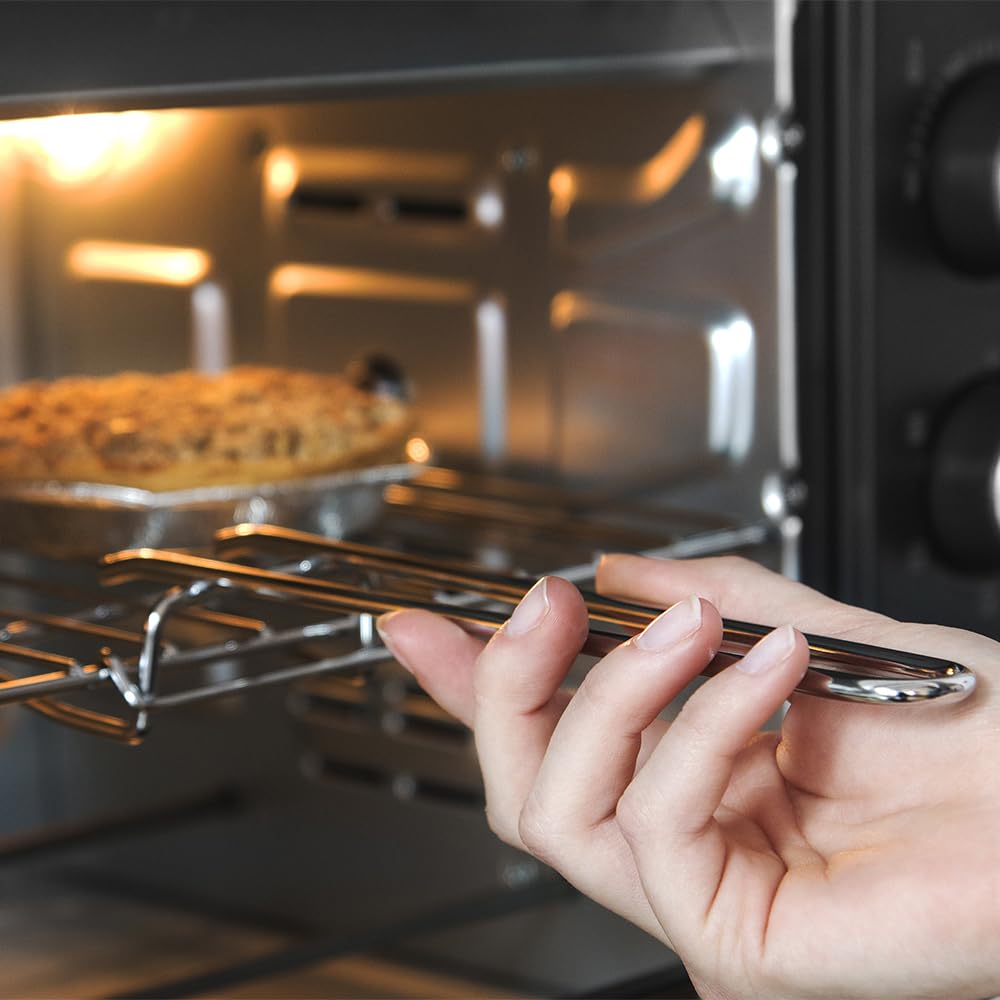 Cecotec Horno de Sobremesa Bake&Toast 3090 Black Gyro – 30 L, 1500W, 12 Funciones, Convección y Rustidor Giratorio
