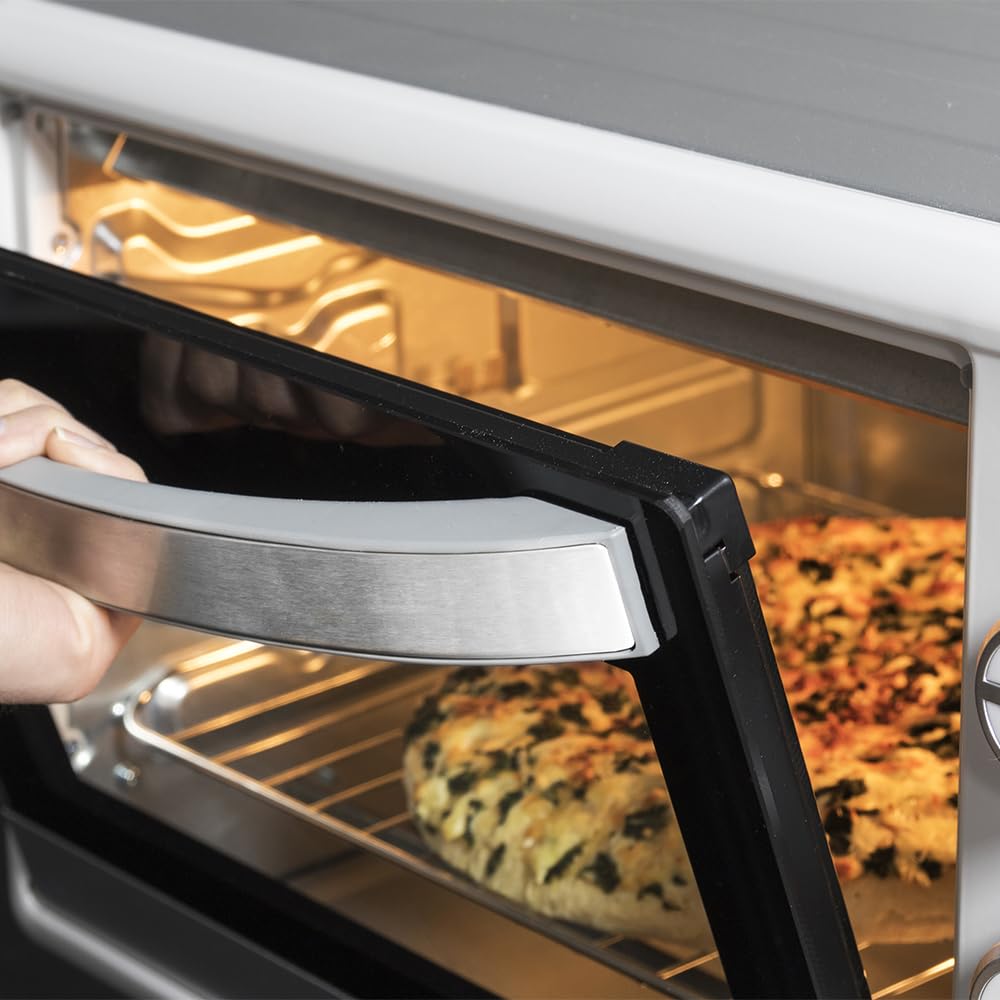 Cecotec Horno de Sobremesa Bake&Toast 3090 White Gyro – 30 L, 1500W, 5 Funciones, Convección y Rustidor Giratorio | Blanco