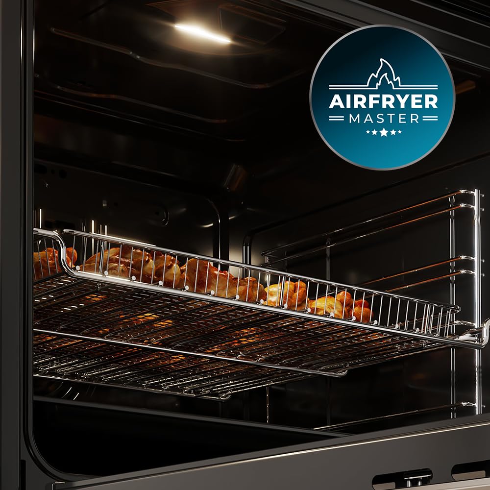 Cecotec Horno Integrable Pirolítico -73L Bolero Hexa P516000 Line. 3250W, 14 Funciones, Dual Display, Pizza y Airfryer Master, Cooling Fan, Precalentamiento Rápido, Modo Defrost, Convección, Modo Eco