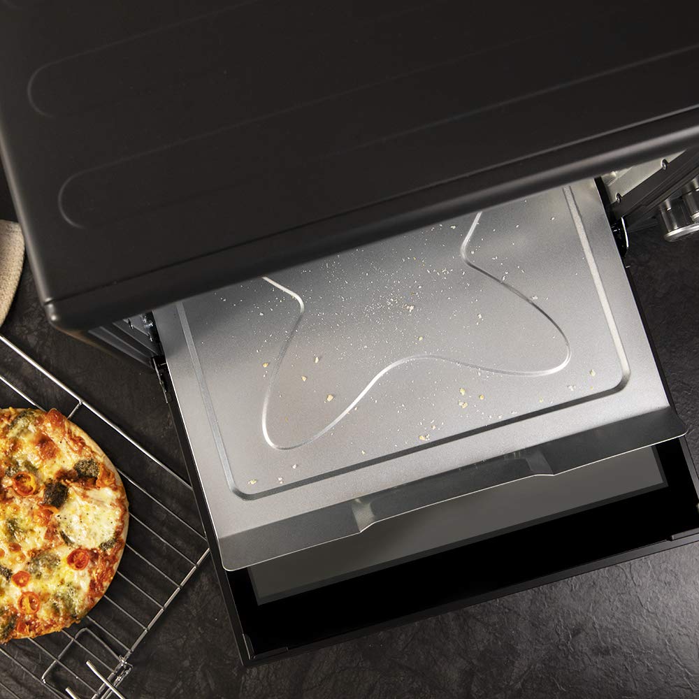 Cecotec Horno de sobremesa Bake&Toast 850 Gyro. 2200 W, Capacidad 60 litros, Cocina por convección, 12 Funciones, Incluye Rustidor Giratorio, Luz Interior, Puerta de Doble Cristal