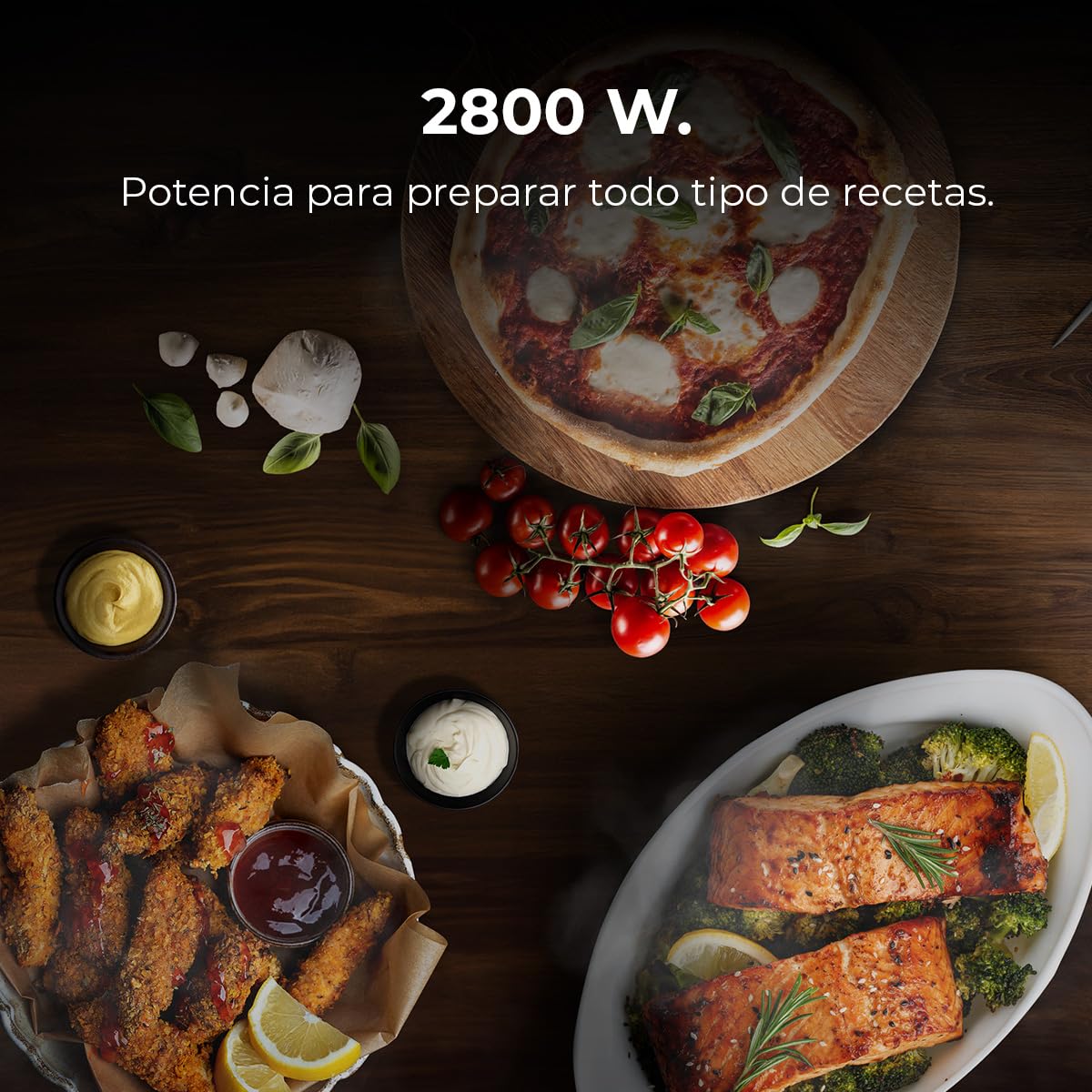 Cecotec Horno Integrable Multifunción 70L Bolero Hexa M236000 Glass Black Time. 2800W, 6 Funciones, Temporizador, Steam Base XXL, Steam Assist, Steam EasyClean, Cooling Fan, Modo Defrost, Convección