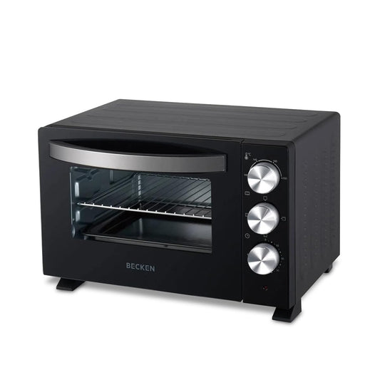 Becken Horno Eléctrico de Sobremesa – 30 L, 1500W, 6 Niveles de Potencia, Temporizador 60 min, Grill y Luz Interior | Negro