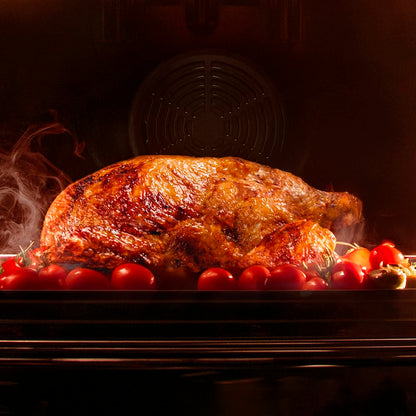 Cecotec Horno Integrable Pirolítico -73L Bolero Hexa P516000 Line. 3250W, 14 Funciones, Dual Display, Pizza y Airfryer Master, Cooling Fan, Precalentamiento Rápido, Modo Defrost, Convección, Modo Eco