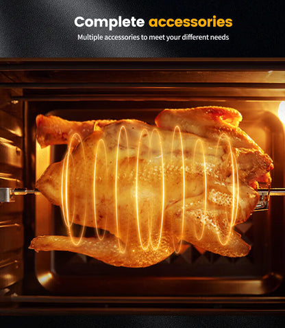 Freidora de Aire y Horno Eléctrico Emphsism XXL – 23 L, 2600W, Doble Compartimento, Pantalla LED Táctil, 15 Programas + 11 Accesorios